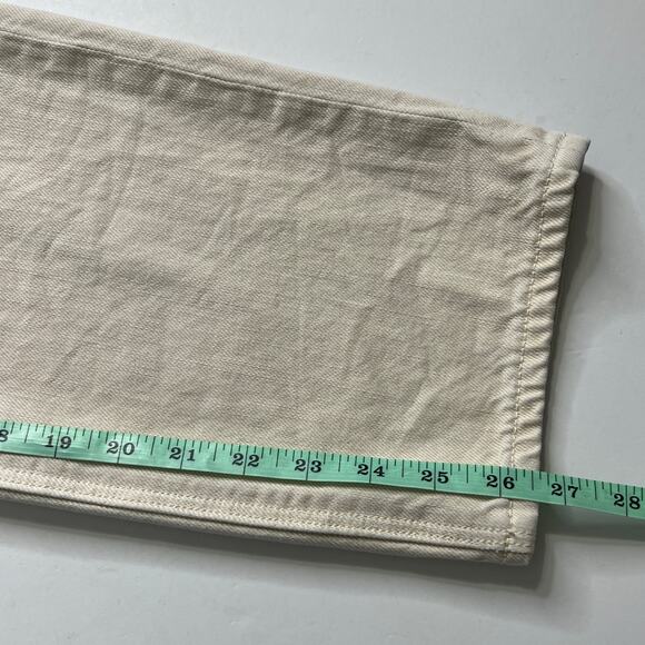 American Eagle Mom Straight Leg Jean Tan Denim Size 10 - Picture 11 of 12